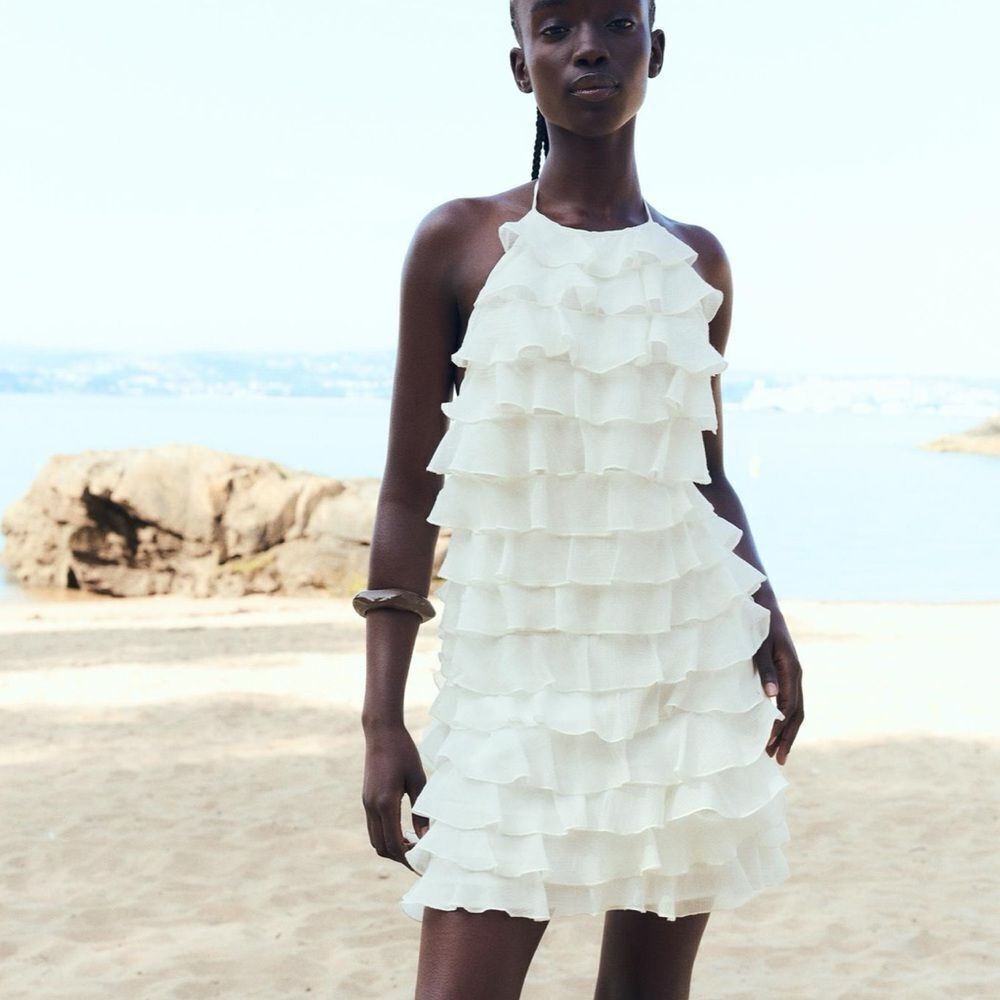 Zara ruffle halter neck dress - Picture 11 of 11